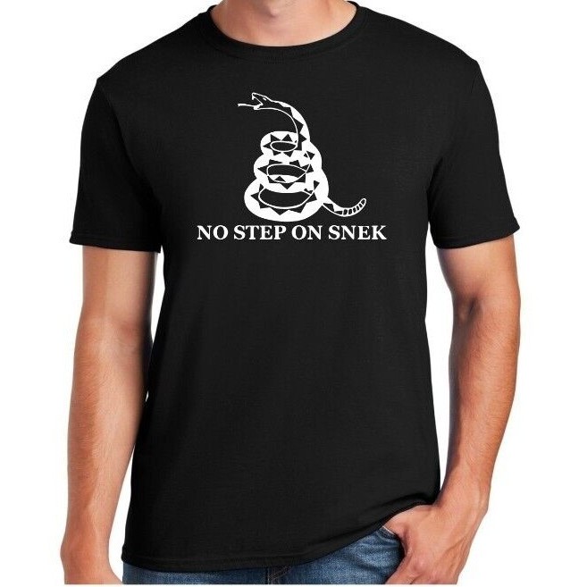 No Step On Snek Logo - เสื้อยืด Pro Tops Casual Streetwear Second Amendment Ar15 1776 2A Ak47 Dtom