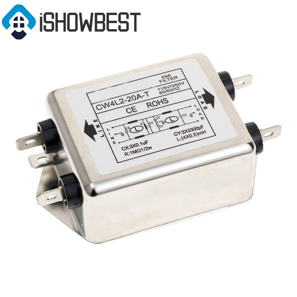 EMI Power Filter Single-Phase Double-Phase Power Filter 3A/6A/10A CW4L2-20A-T