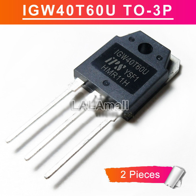 2pcs IGW40T60U TO-3P IGW40T60 1GW40T60U GW40T60U 40T60 TO3P 40A/600V IGBT ทรานซิสเตอร์ใหม่เดิม