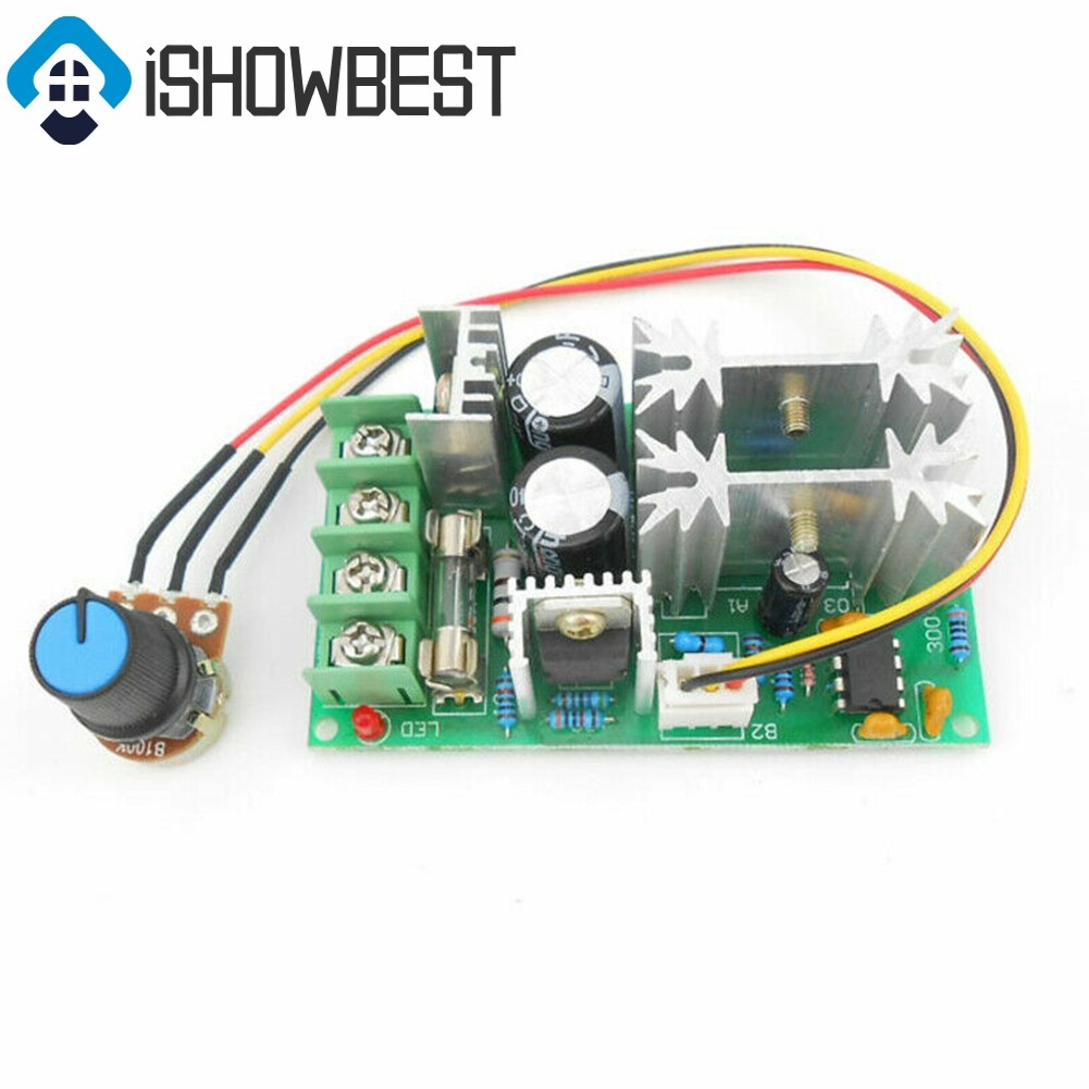 12V 24V 36V 48V 60V 1200W 20A PWM FAN Controller DC มอเตอร์ควบคุมความเร็วโมดูล