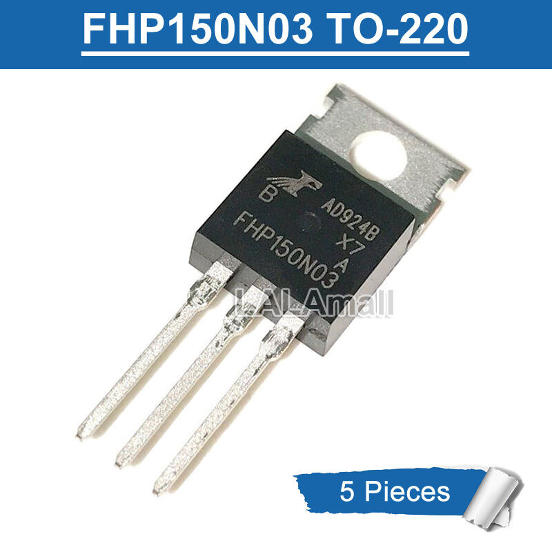 5pcs FHP 150N03 TO220 FHP150N03 TO-220 30V/150A MOSFET ทรานซิสเตอร์ใหม่ IC