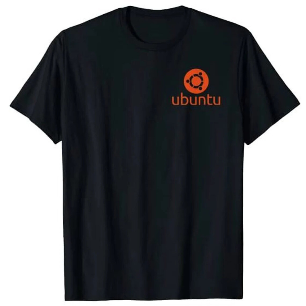 Linux Lover เสื้อยืดสีส้ม Ubuntu Tagline และโลโก้เปิดแหล่ง Os Unisex Tee