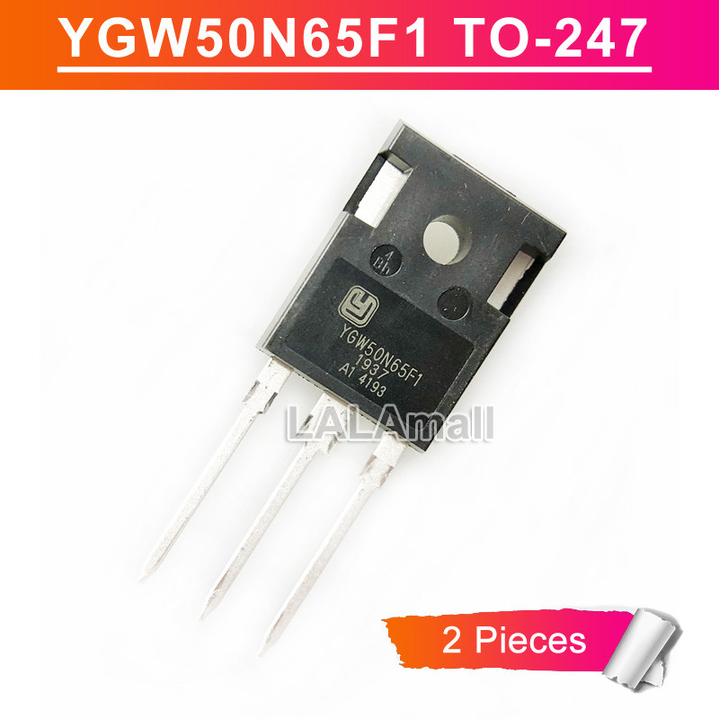 2pcs YGW50N65F1 TO247 YGW50N65 YGW 50N65F1 50N65 TO-247 650V/50A IGBT ทรานซิสเตอร์ใหม่เดิม