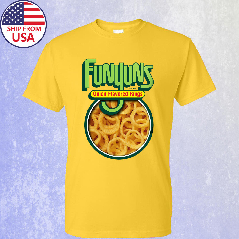 Funyuns เสื้อยืดสีเหลืองสำหรับผู้ชาย
