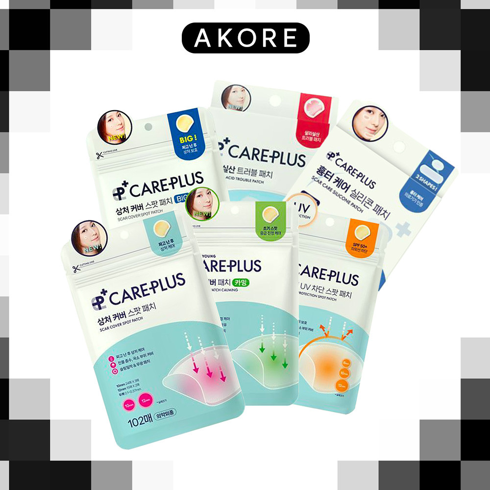 CarePlus Care Plus Acne Spot Cover Patch สงบ 12 ชิ้น จุดสิวดั้งเดิม, ปกจุด, การดูแลพลัส, แผ่นแปะสิว