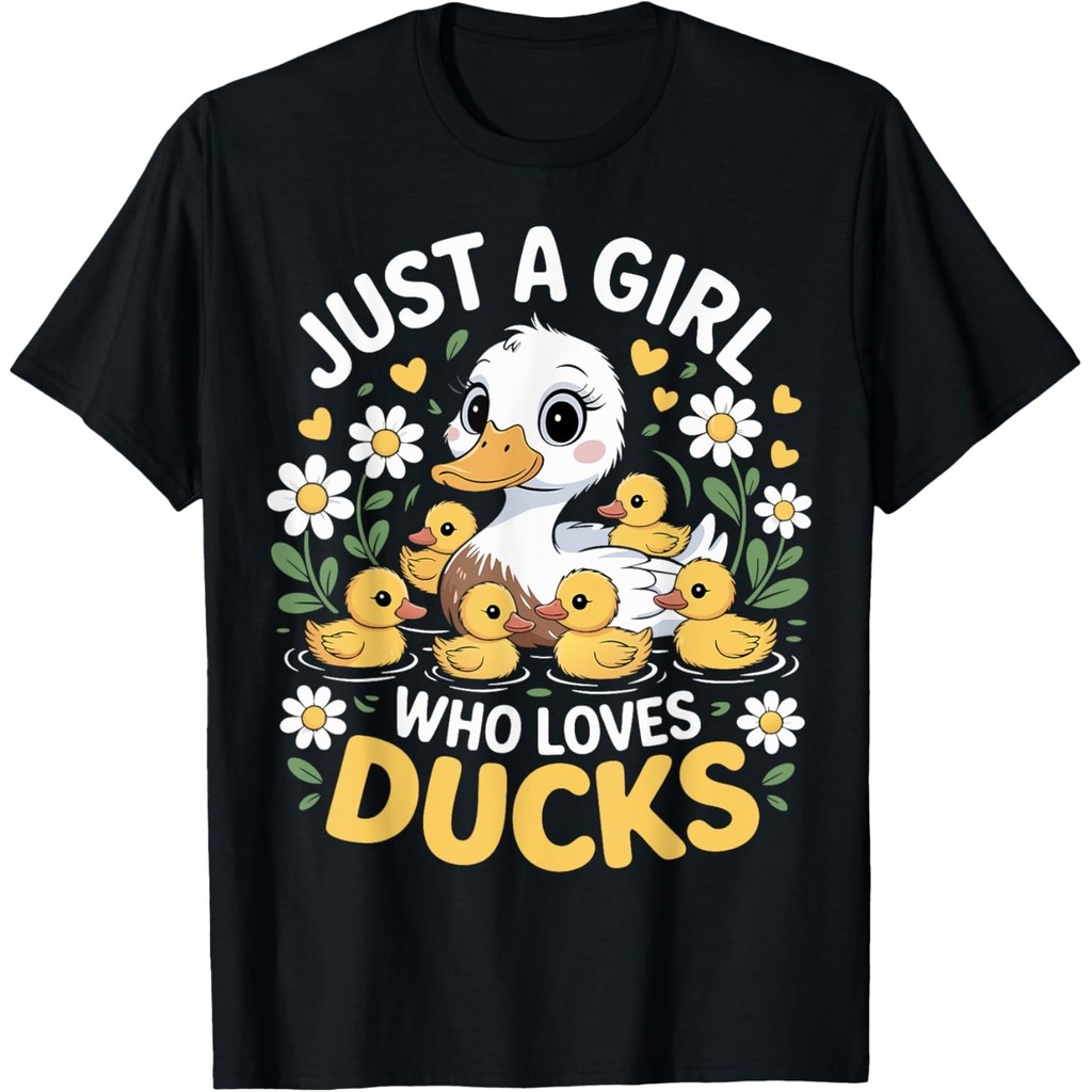 Just A Who Loves Ducks Duck Costume เสื้อยืดคนรักเป็ดน่ารัก Mans