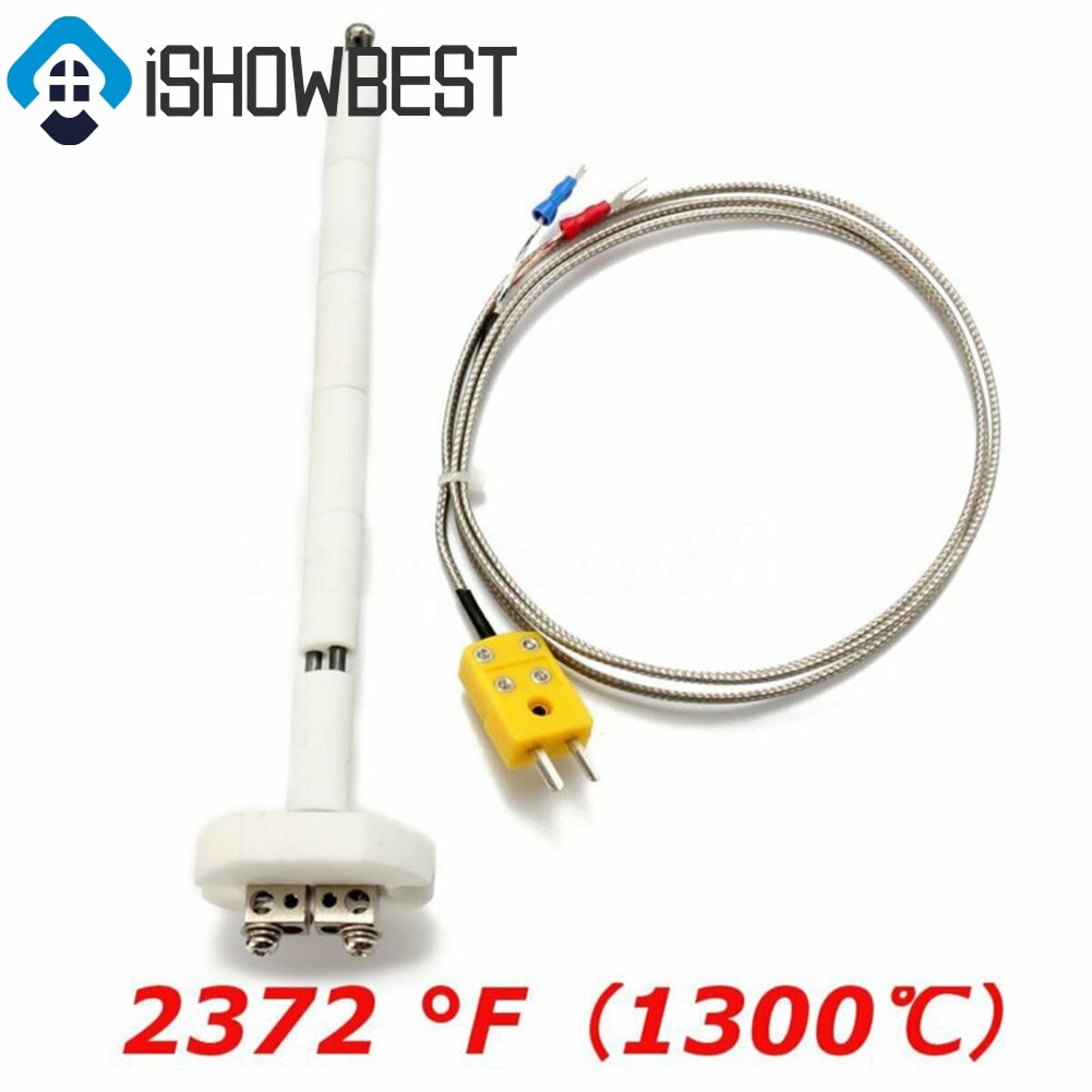 NEW High Temperature Type K Thermocouple Core Ceramic Kiln Probe 2372°เอฟ