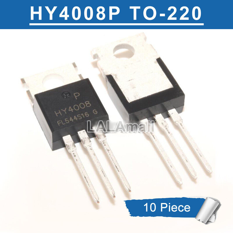 10pcs Original HY4008 TO-220 HY4008P 80V/200A Power MOSFET ทรานซิสเตอร์ใหม่