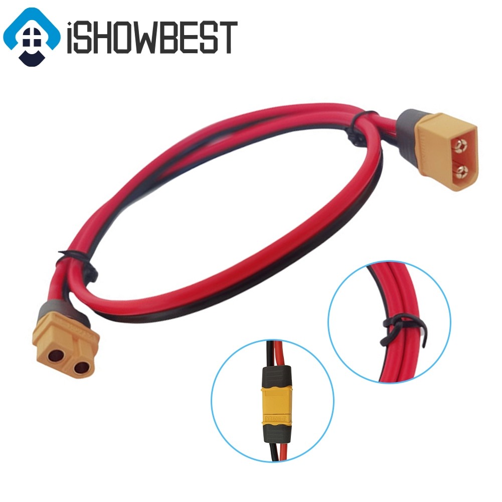 สําหรับ XT60 ถึงสําหรับ XT60 Connector Power Station แผงพลังงานแสงอาทิตย์สายต่อสําหรับ RC แบตเตอรี่