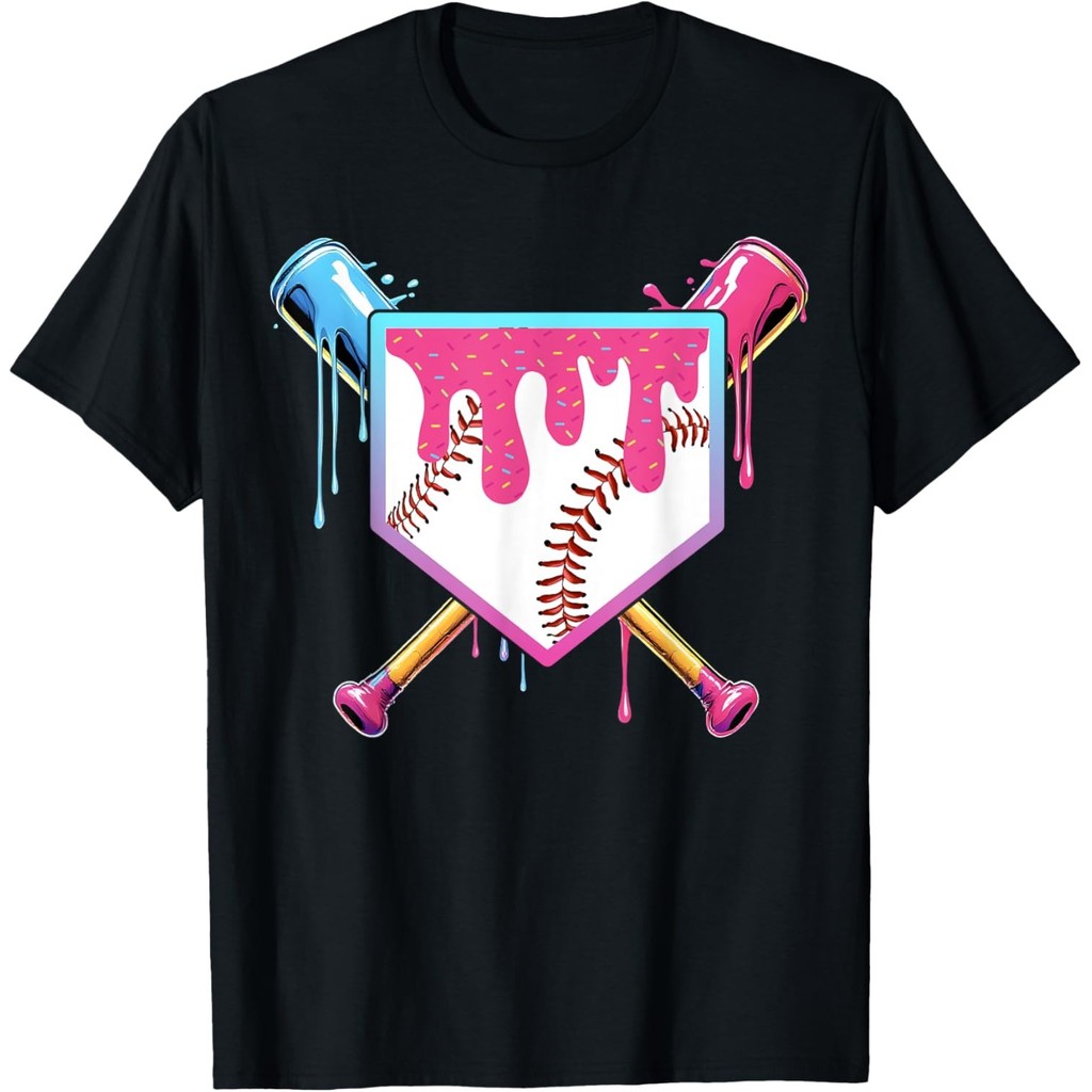 Baseball Drip For Ice Cream Drip Youth Baseball T-Shirt Mans
