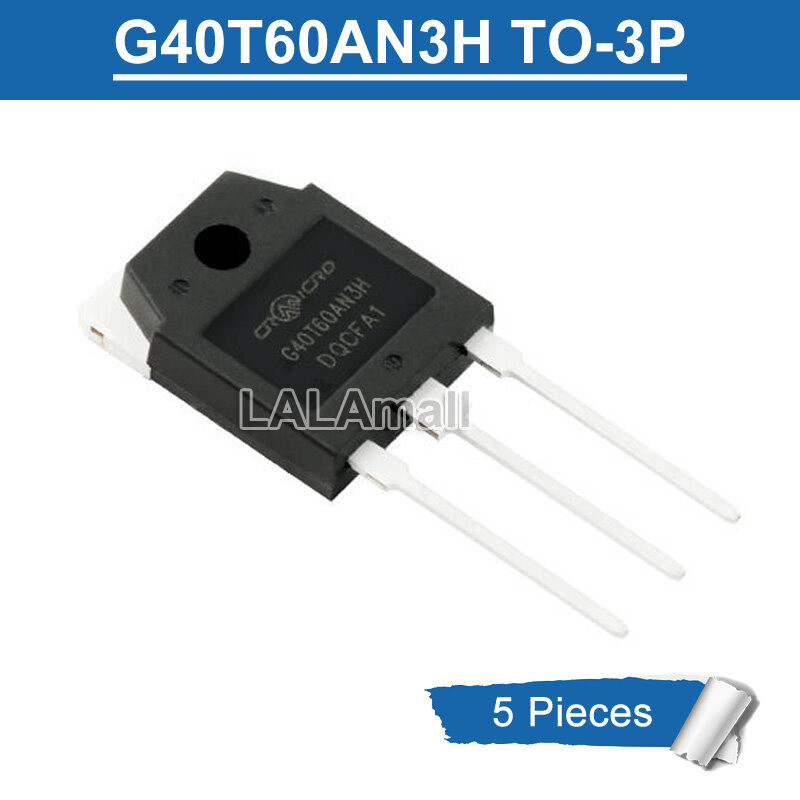 5pcs G40T60AN3H TO-3P G40T60 AN3H TO3P 40T60 40A/600V IGBT ทรานซิสเตอร์ใหม่ IC