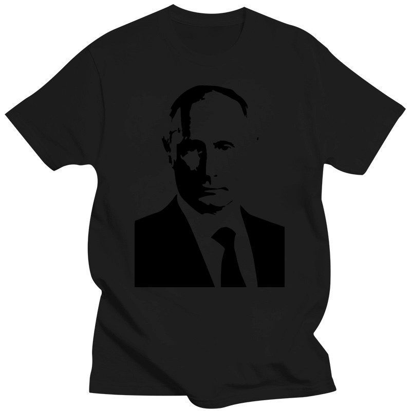 Vladimir Putin Simple Face คุณภาพดี T-Shirt สำหรับMen