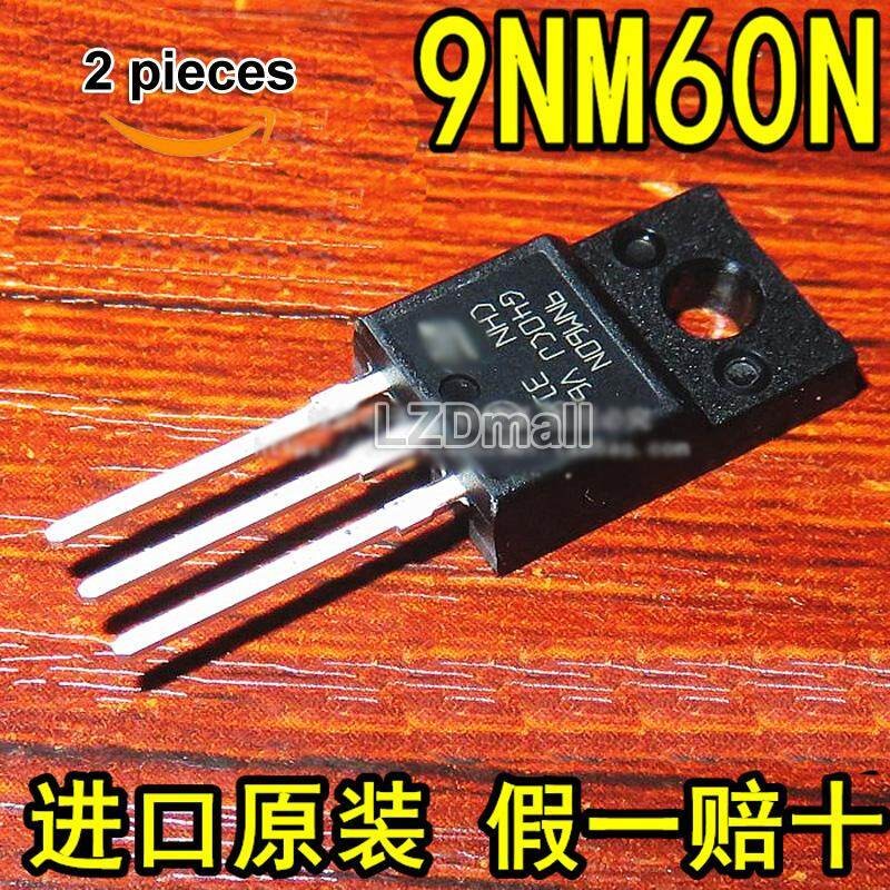 2pcs 9NM60N TO220F STF9NM60N F9NM60N TO-220F N-channel 600V/6.3A Power MOSFET ทรานซิสเตอร์ใหม่เดิม