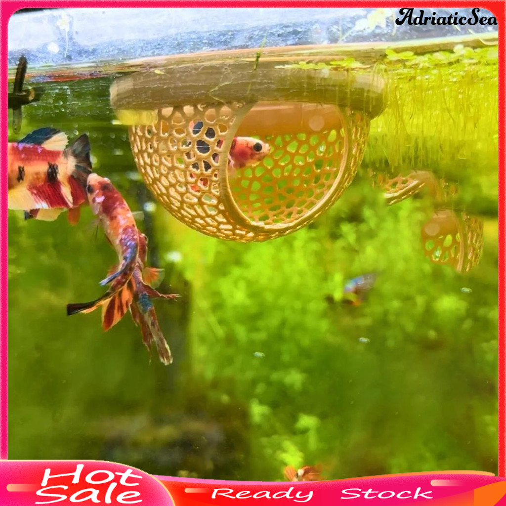 [COD]✰Betta Fish Hideout 3D พิมพ์ลอย Betta Cave Aquarium Hammock กุ้ง Feeder แหวนให้อาหารปลาสําหรับ 