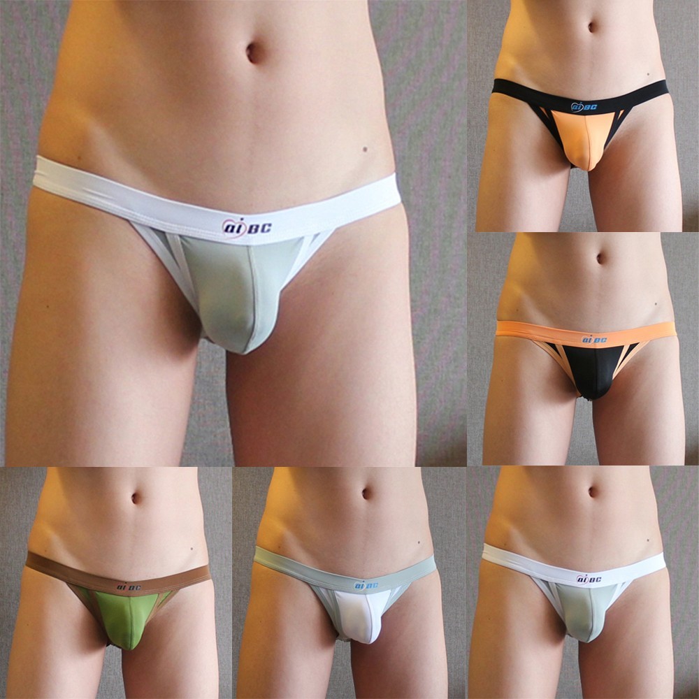 [MB] Men Thong Bulge Pouch ชุดชั้นใน Jockstrap สบายและระบายอากาศได้ดี