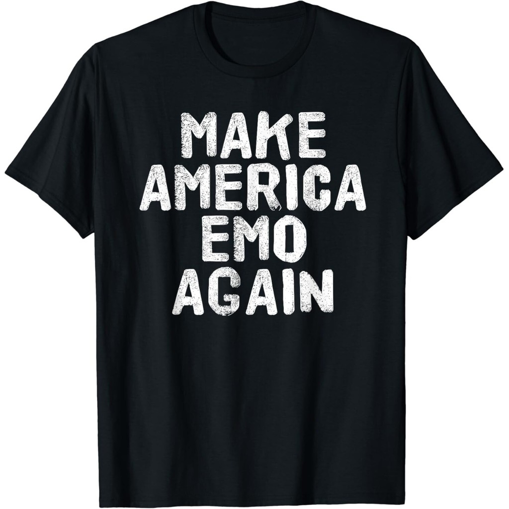 Make America Emo Again Shirt เสื้อยืดของขวัญ Goth Us ตลก