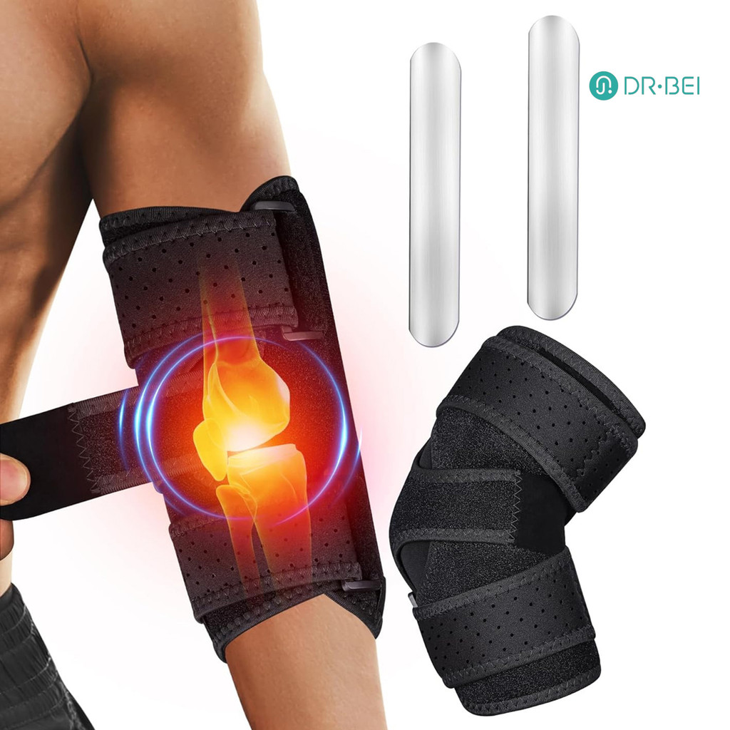 DR.BEI Flagship Store ข้อศอกรั้งสำหรับผู้ชายและผู้หญิง Night Sleep สนับสนุนข้อศอกปรับได้ Stabilizer 