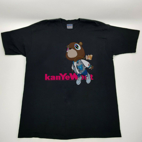 เสื้อยืดรับปริญญา Kanye West สีดํา