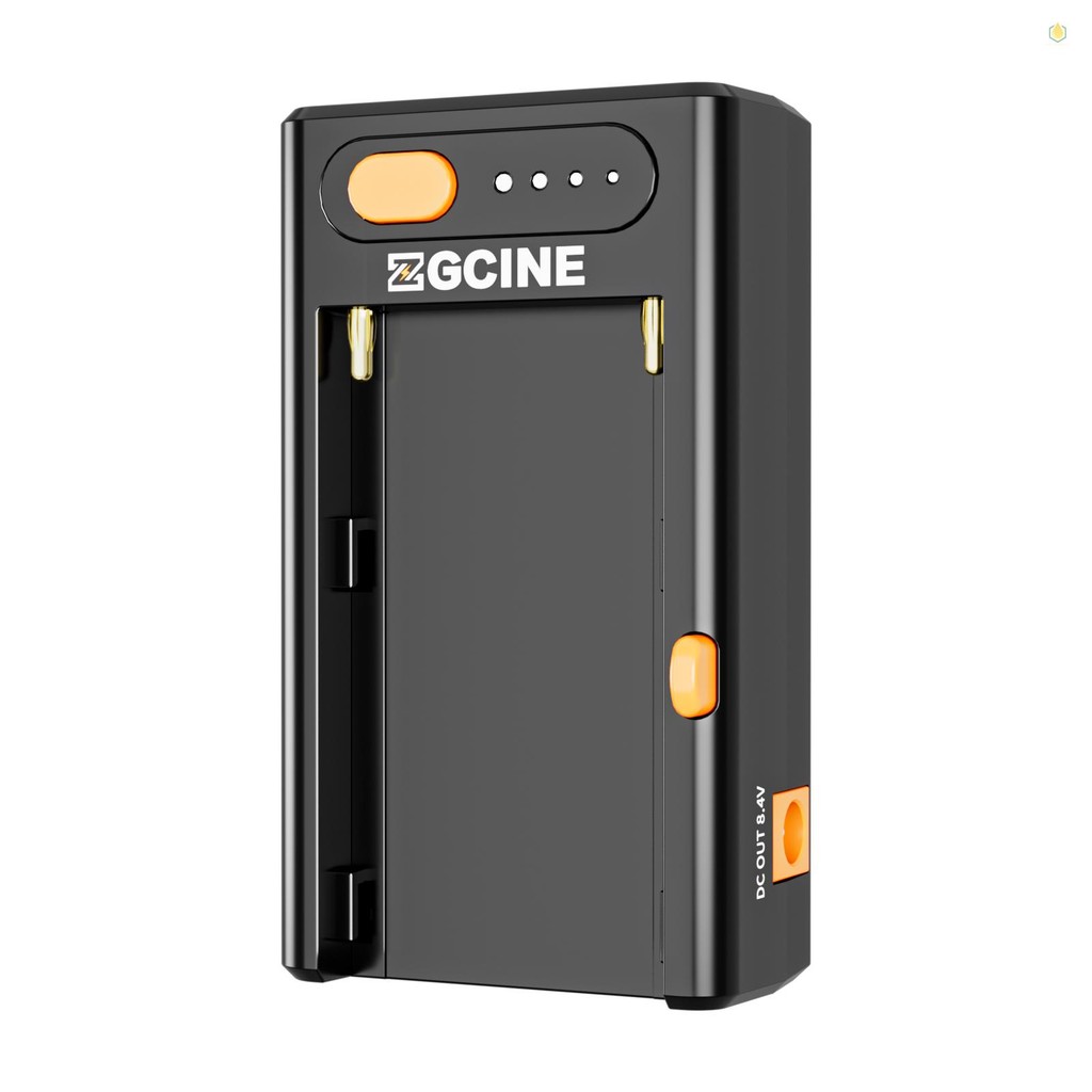 PH ZGCINE NPF-02 NP-F Series เครื่องชาร์จแบตเตอรี่อะแดปเตอร์แผ่น Type-C Bi-directional PD พอร์ตชาร์จ