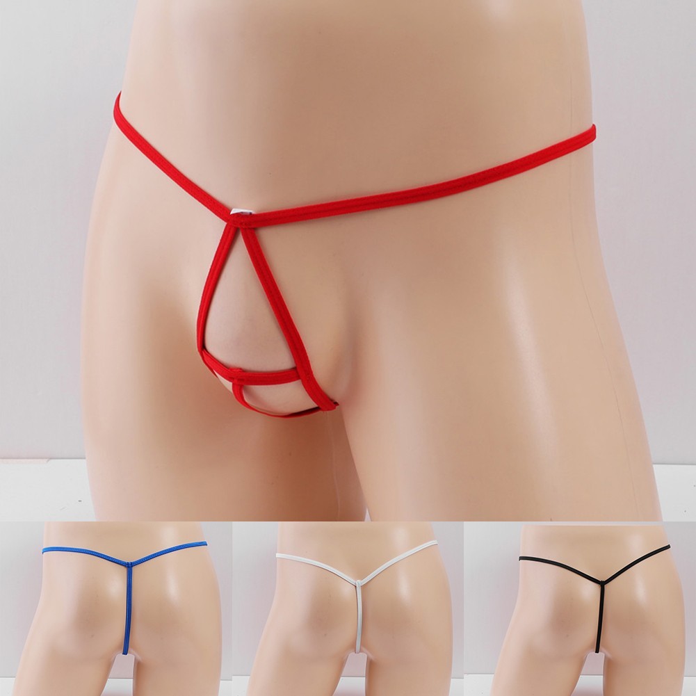 [CH] Mens T-back Thongs Ball Lifter Enhancer Bulge Pouch Panites Briefs ชุดชั้นใน - รูปที่ 2
