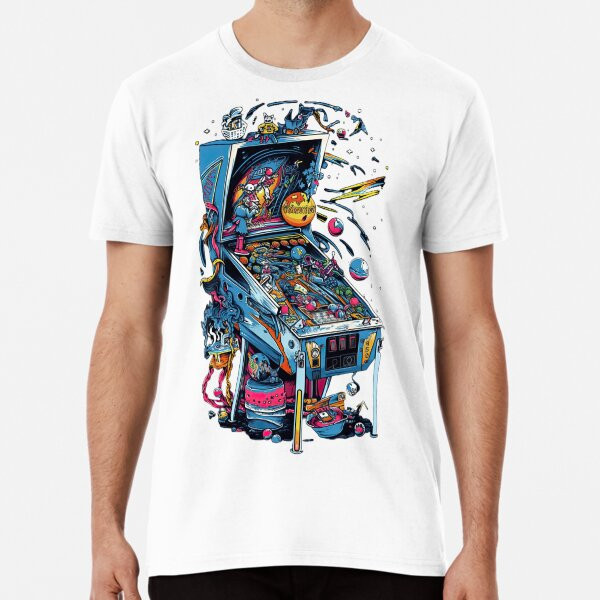 Pinball Machine - Retro 80S Pinball Arcade Made In The Au/Usa เสื้อยืด
