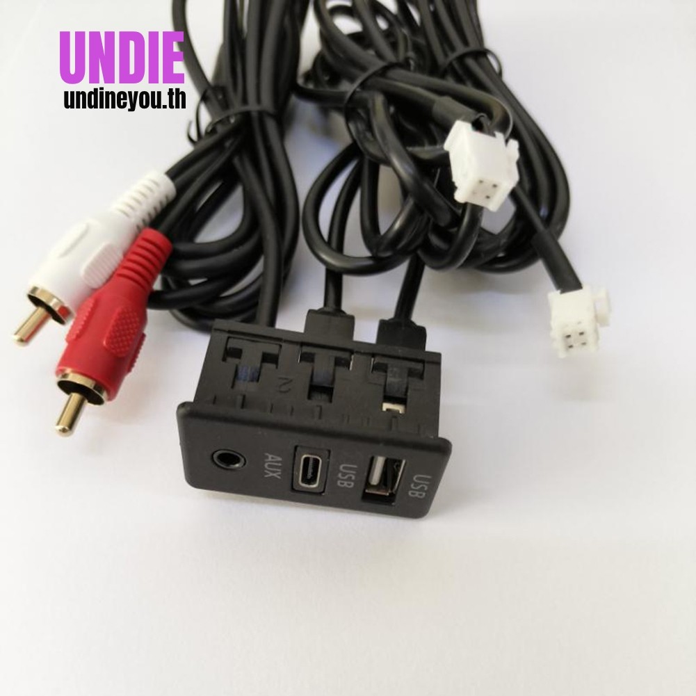 รถ Dash Mount USB + TYPE-C แผงพอร์ตอินเทอร์เฟซ Extension 145 ซม. อะแดปเตอร์สายเคเบิล