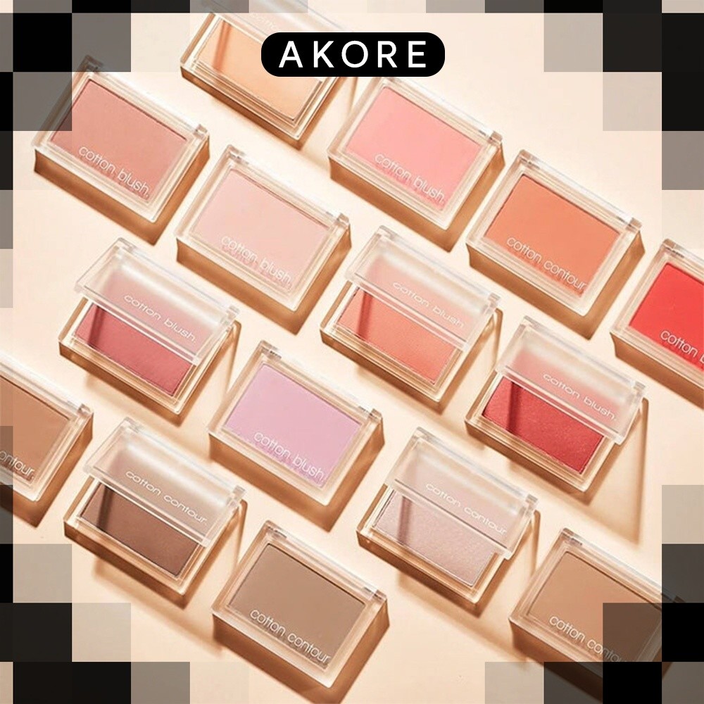 Missha cotton mix blush, strawberry banana/melted marshmallow/crepe cake blush 11g no.1 missha, cott