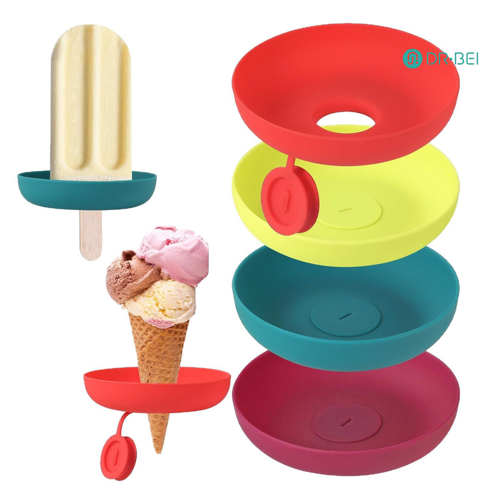 ดร.เบอิ ไอติมไอศครีมยืนแช่แข็งไอติมและผู้ถือไอศกรีมปราศจากหยดกรวยไอศกรีมออแกไนเซอร์สําหรับวันฤดูร้อนและงานปาร์ตี้วันเกิด