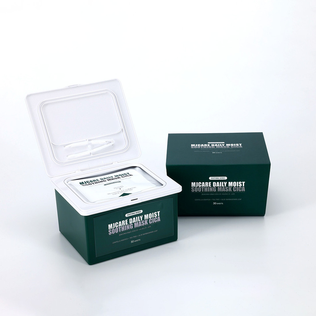 MJCARE Daily Moist Soothing mask CICA 30ea ทุกที่ทุกเวลา ดึงแพ็คมาส์ก 1 แพ็ค 1 วัน