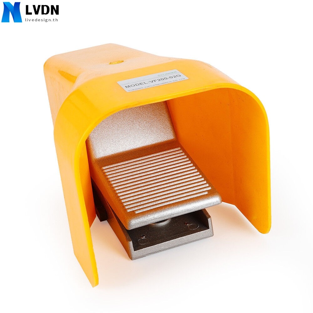 [LVDN] 4F210-08G วาล์วเท้าเหยียบนิวเมติก 5 ทาง 2 ตําแหน่ง 1/4 " Nptf สี่ช่อง