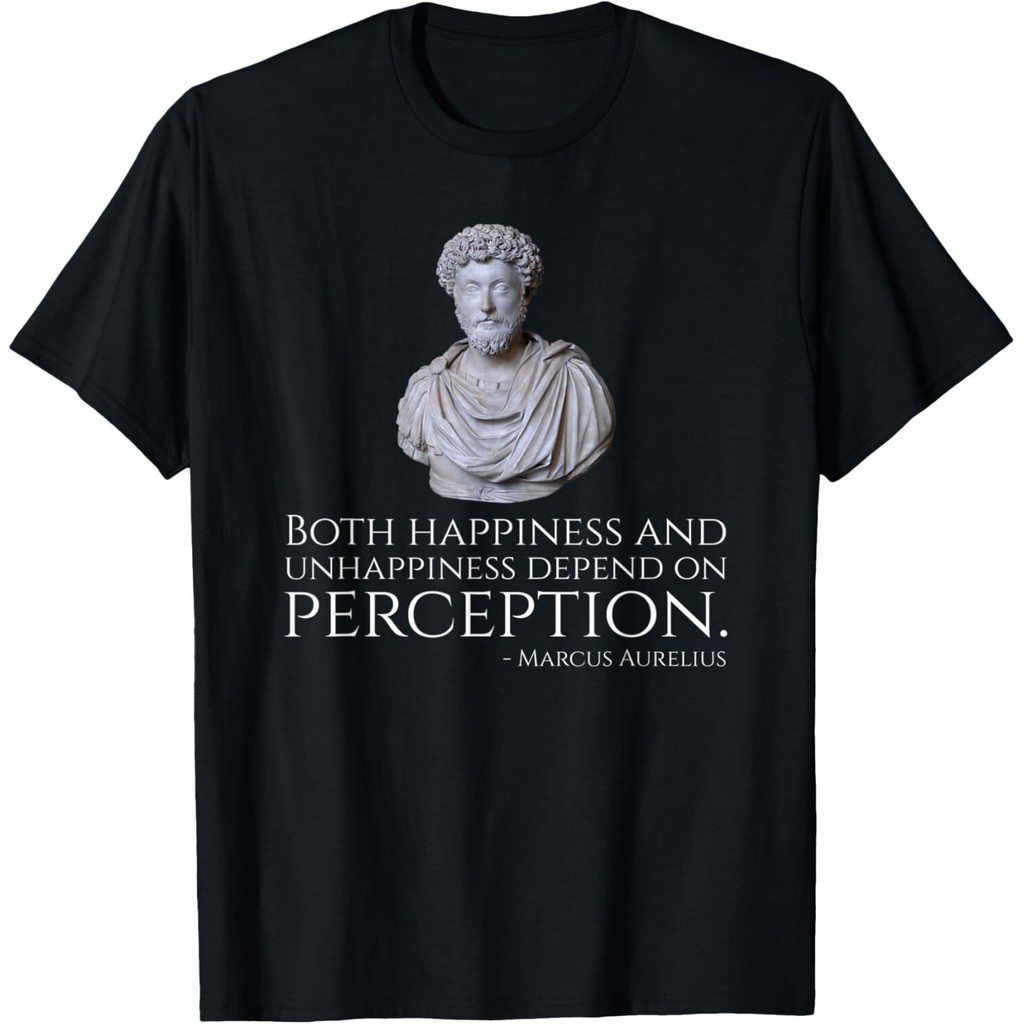 Caesar Marcus Aurelus Quote On Happiness And Perception เสื้อยืด Mans
