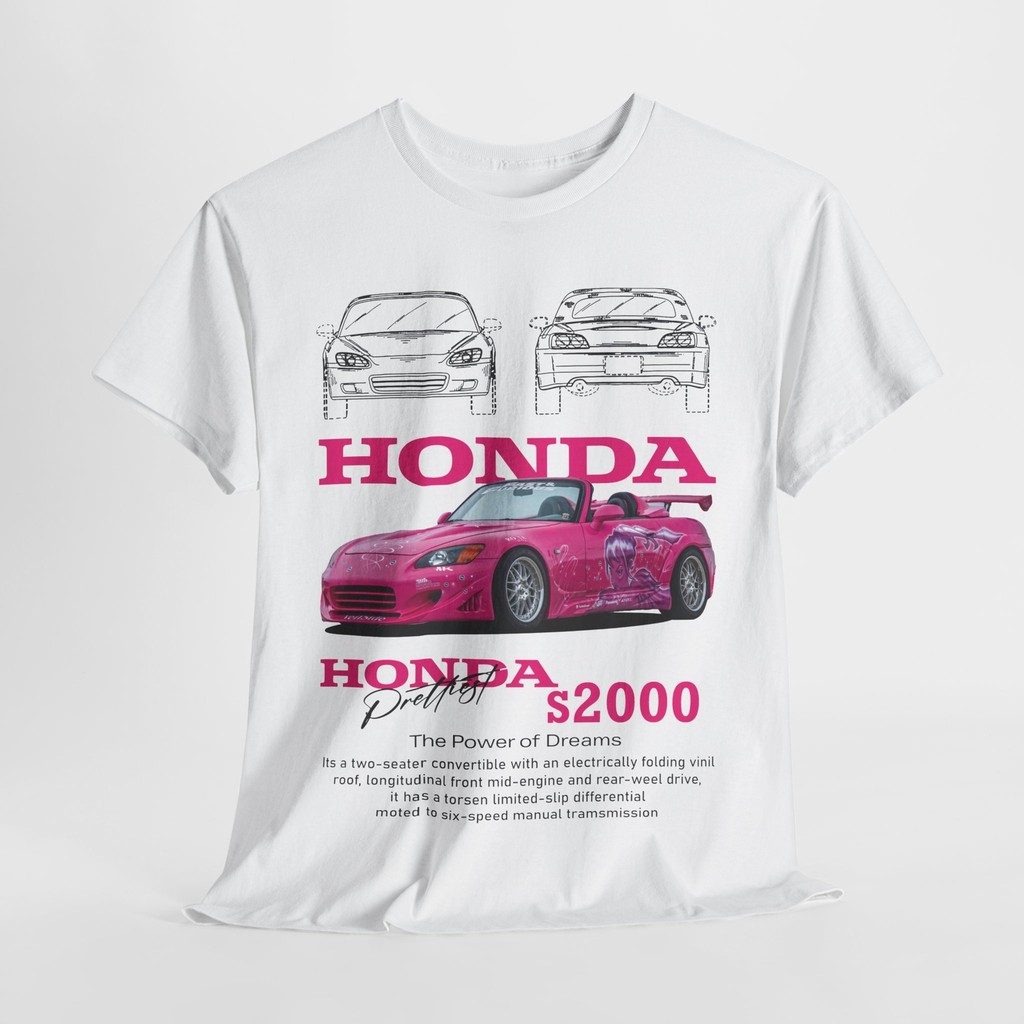 เสื้อยืดบุรุษ Honda S2000 Design With Bold Graphics Style And Flair