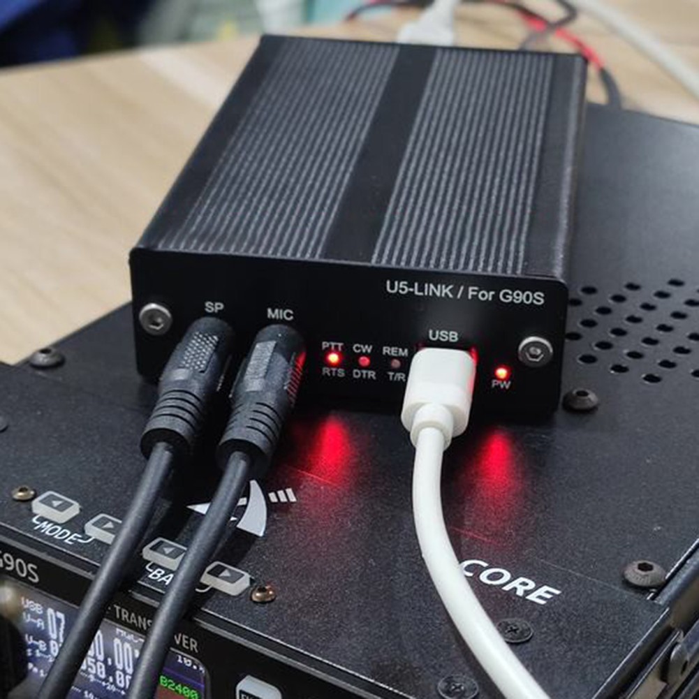 พร้อมสต็อกสําหรับ U5 LINK การสื่อสารขั้วต่อวิทยุ FT8 HRD\N1MM\CW สําหรับ Xiegu G90S