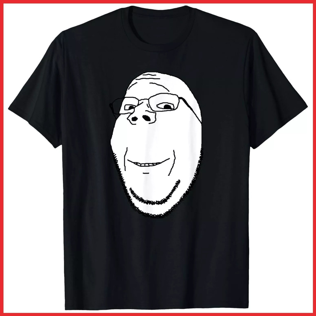 Soyjak Soy Wojak Soyboy ตลก Meme ผ้าฝ้ายเสื้อยืด