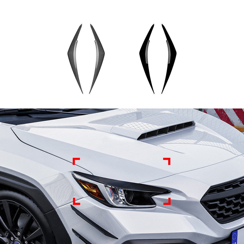 เหมาะสําหรับ subaru WRX STI VB 2022 + ไฟหน้าคิ้วรถสติกเกอร์การปรับเปลี่ยนภายนอก