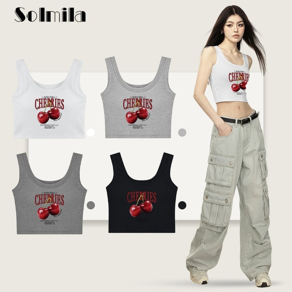 [LFT] เสื้อกล้ามแขนกุดคอลูกเรือสำหรับช่วงฤดูร้อน