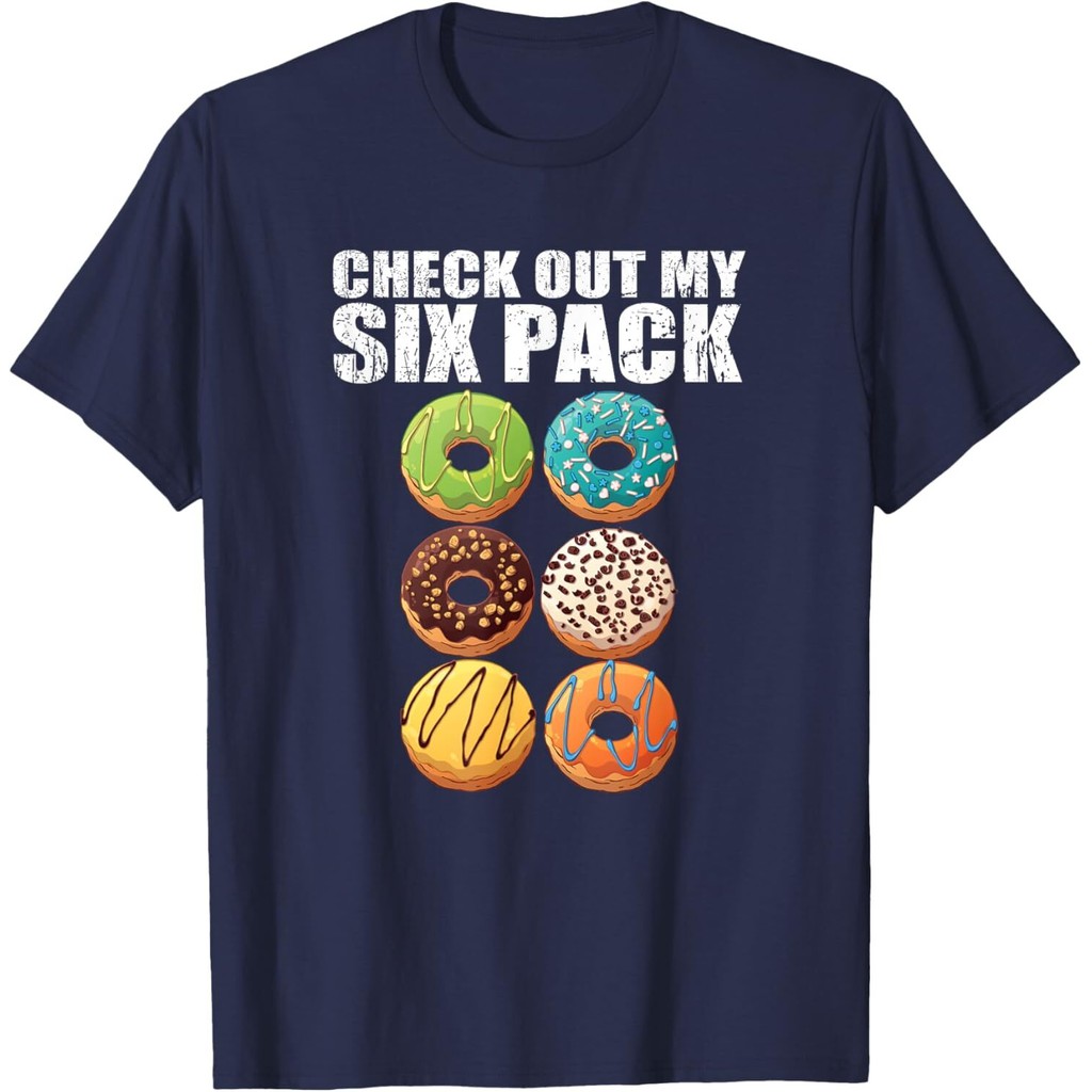 Check Out My Six Pack Donut - เสื้อยืดยิมตลก Mans