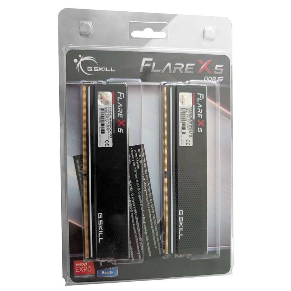 G.Skill Flare X5 32GB (2x16GB) DDR5-6000 CL36 Memory Kit, F5-6000J3636F16GX2-FX5