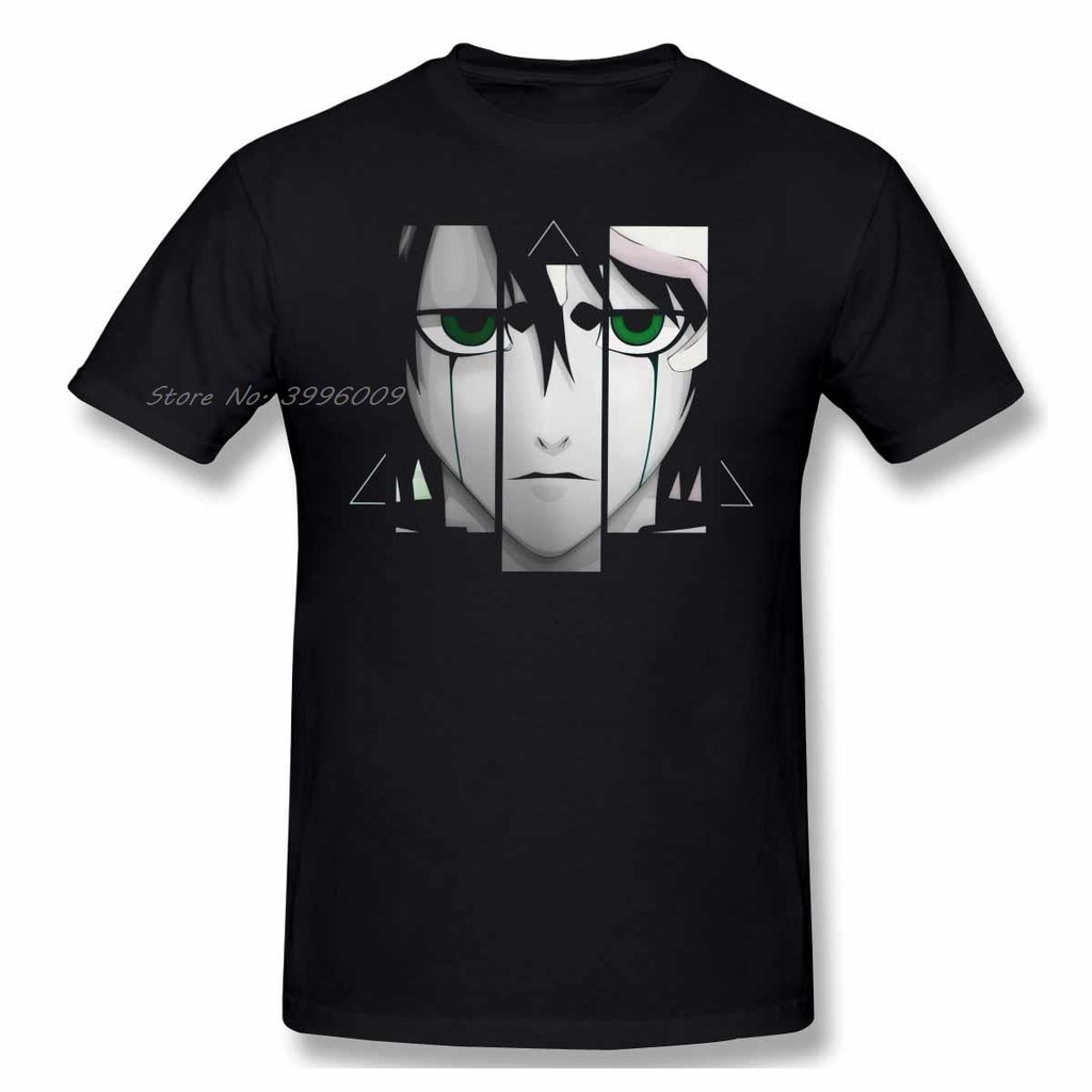 Ulquiorra Cifer T เสื้อผู้ชายอะนิเมะมังงะ TShirt กราฟิก TShirt ผ้าฝ้าย