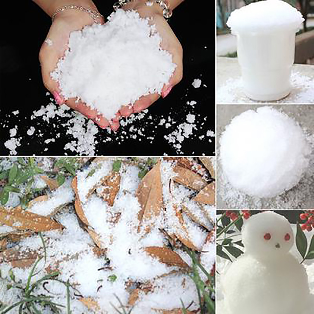 LAS50g ประดิษฐ์ Magic Instant Snow Powder Christmas Party DIY Xmas ตกแต่ง