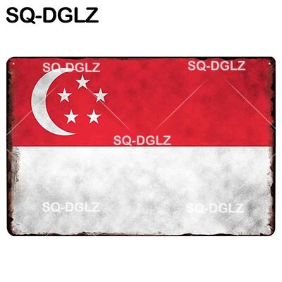2make shop Country Flag ป้ายโลหะ - Greece/Jamaica/Chile/India/แอฟริกาใต้/ฮังการี/Croatia/Norway/Swed