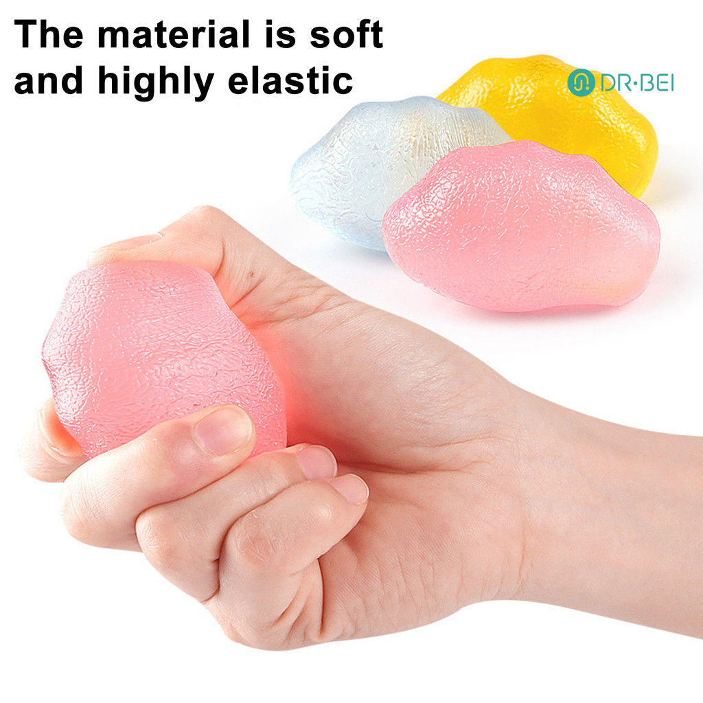 DR.BEI Cloud Stress Ball ความวิตกกังวลบรรเทา Hand Therapy Rehabilitation Squeeze Ball ของเล่นเด็กวัยรุ่นผู้ใหญ่แบบพกพา Soft TPR Ball Pinch Sensory ของเล่น