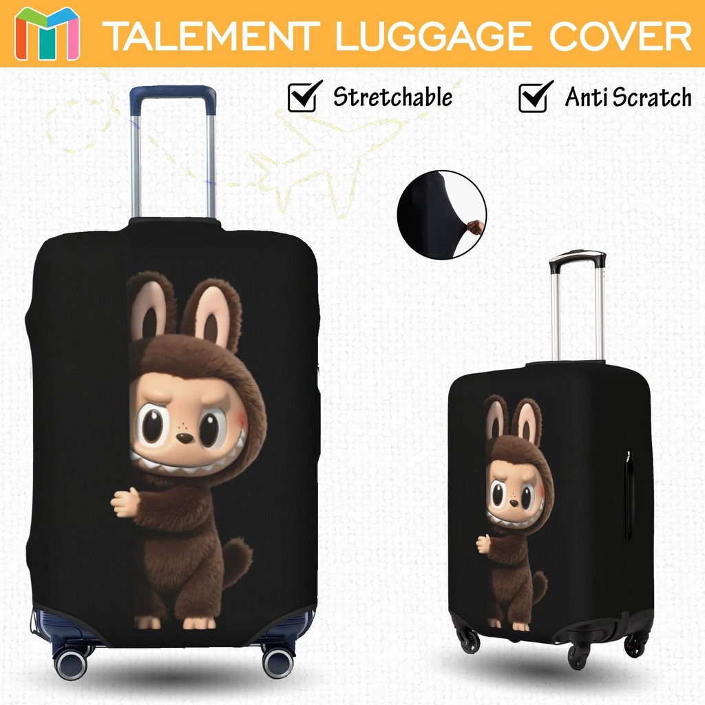 Anime ผ้าคลุมกระเป๋าเดินทาง ผ้าสแปนเด็กซ์ แบบยืดหยุ่น ยืดหยุ่น Luggage Cover 18 20 22 24 26 28 30 32 นิ้ว DZ70