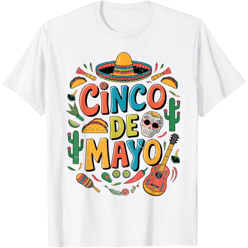 เด็กวัยหัดเดิน Cinco 5 De Mayo Fiesta ตลกเม็กซิกันผู้ชายเสื้อยืด