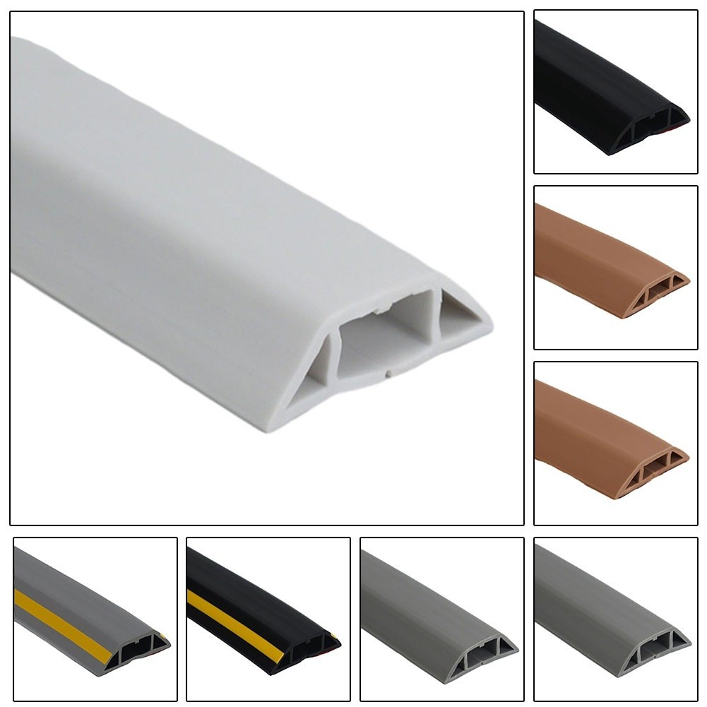 LALAPower Cord Soft PVC Cover Floor Cable Protector Floor Cable Grough Cable Manager