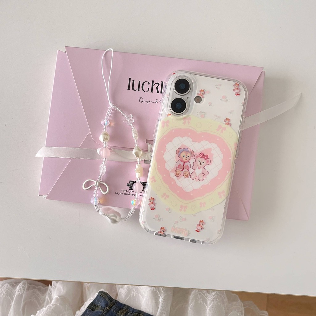 เคสไอโฟน ลายลิน่าเบลล์พร้อมโซ่ TPU กันกระแทก เคสไอโฟน 13 เคสไอโฟน14 เคสไอโฟน15 เคสไอโฟน16