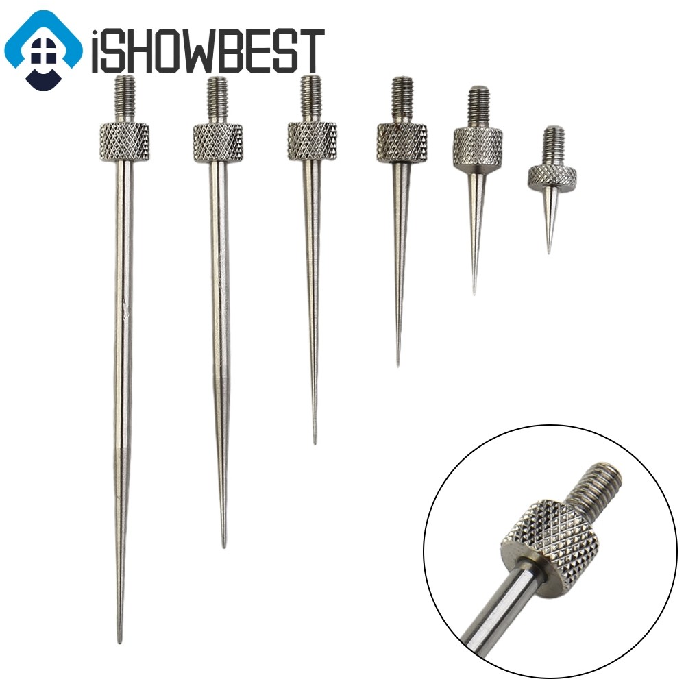 6 ชิ้น Dial Digital Test Indicator Contact Point Stem Rod ความลึกวัด DIY