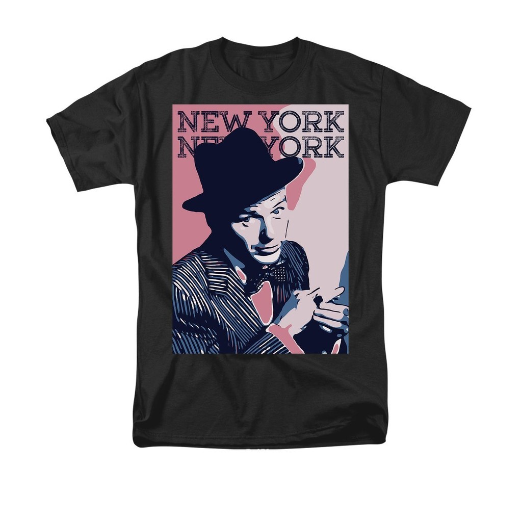เสื้อยืดธีมย้อนยุค Frank Sinatra จากนิวยอร์กLuck Be A Lady & Moonlight Serenade