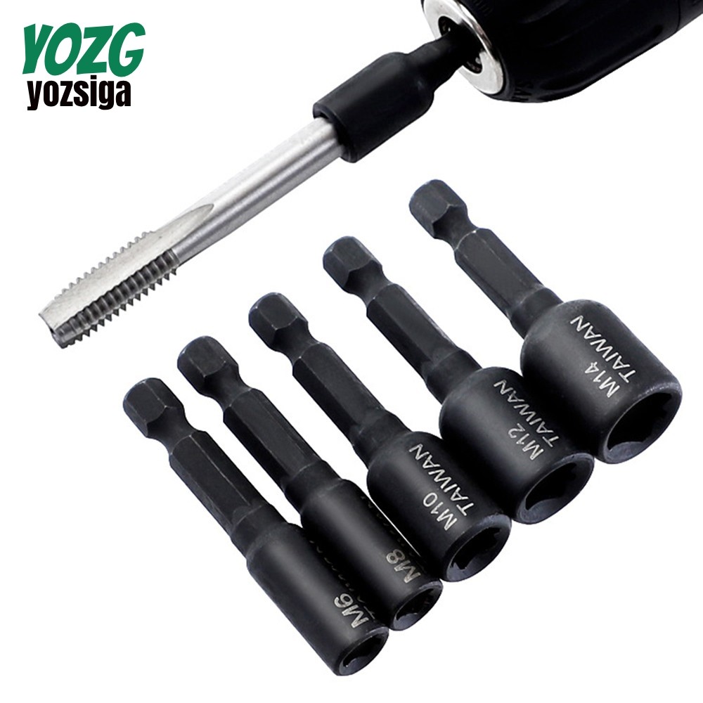 M6-M14 Firmer Screw Tap Socket Adapter Holder Extension Bar 1/4 นิ้ว Hex Shank