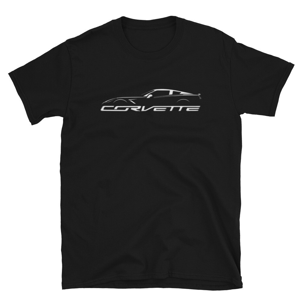 เสื้อยืด Chevrolet Corvette C7 ZR1 ทำจากฝ้ายธรรมชาติ 100%